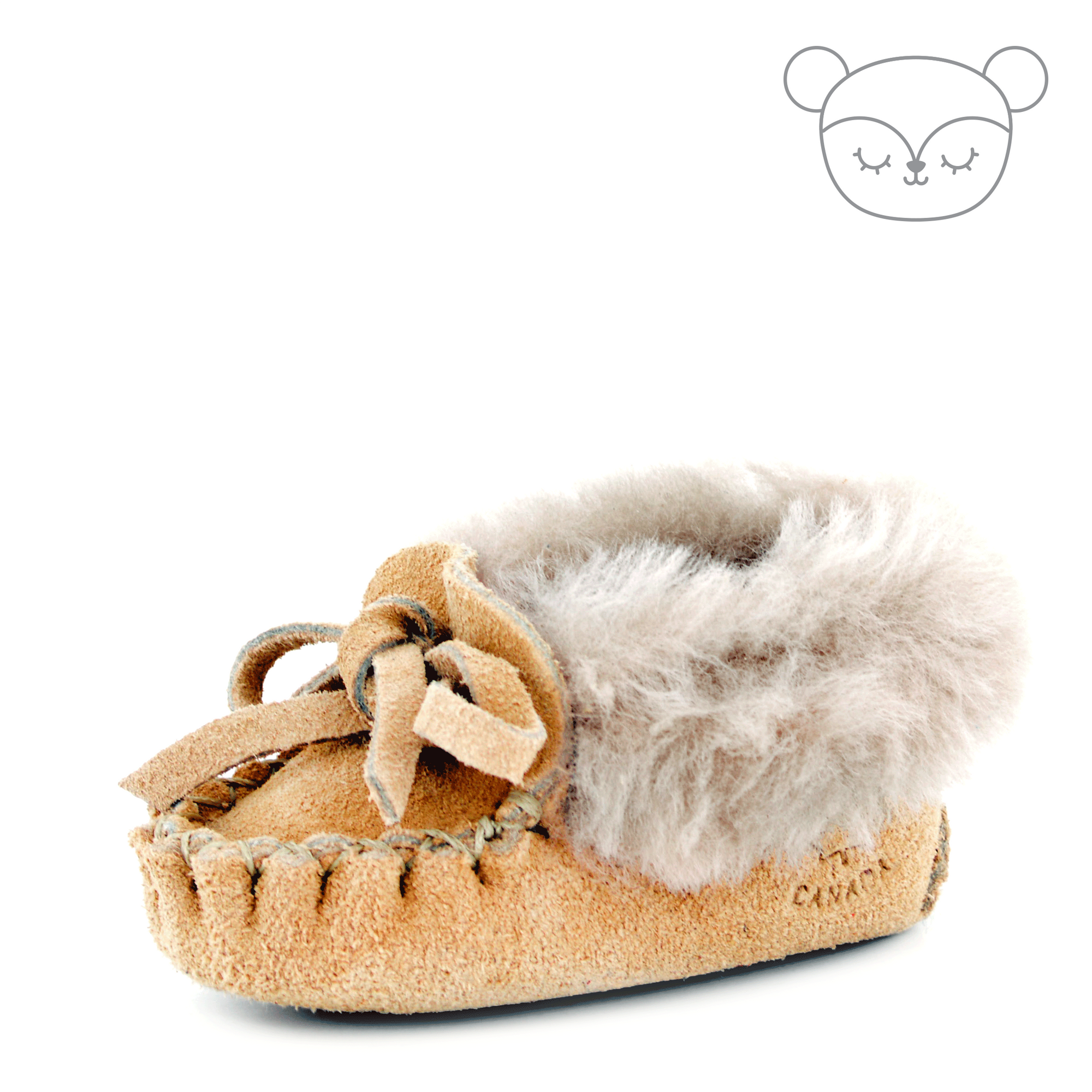 Angeni moccasin for baby - Sand