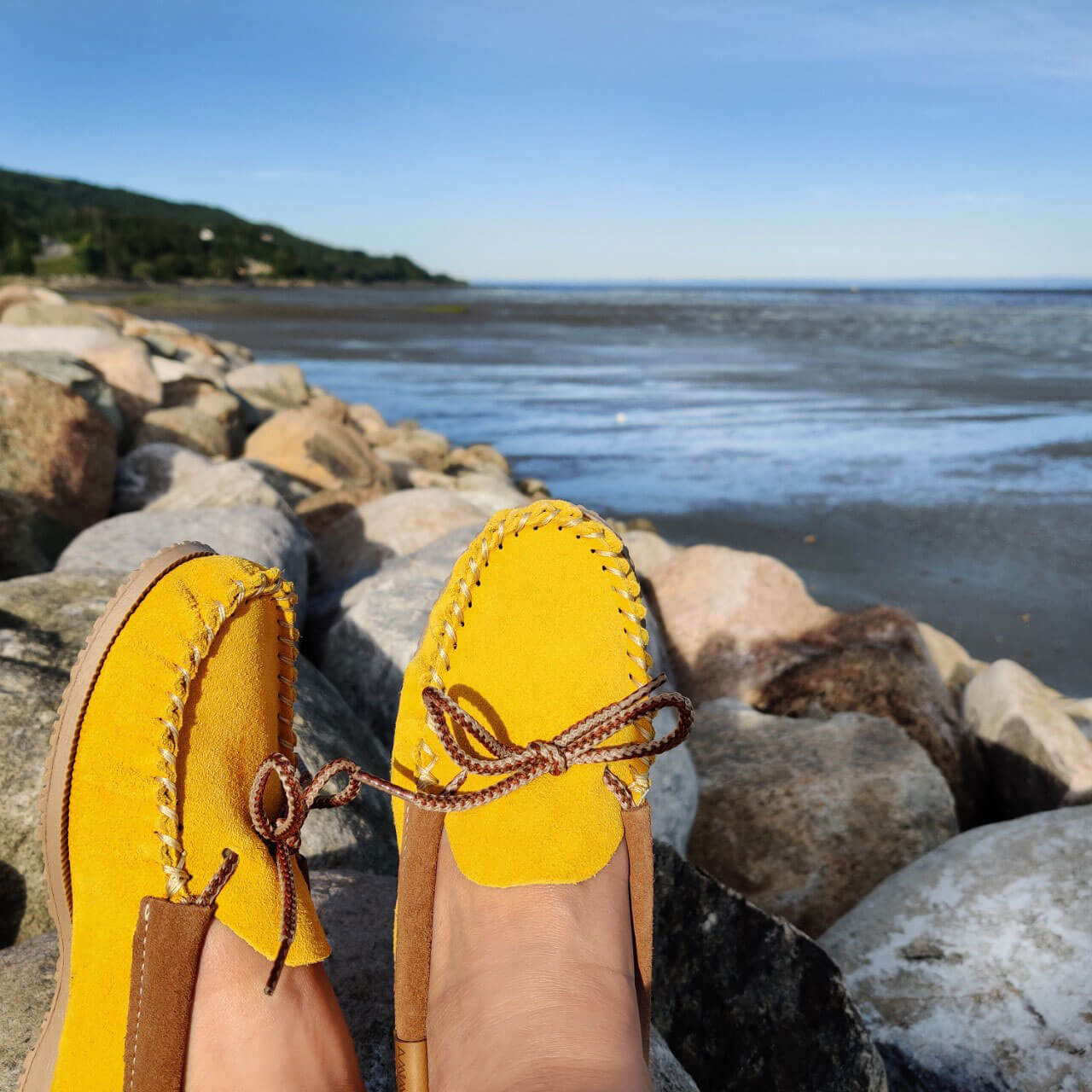 Canada Mocc Yellow Moccasin for Women