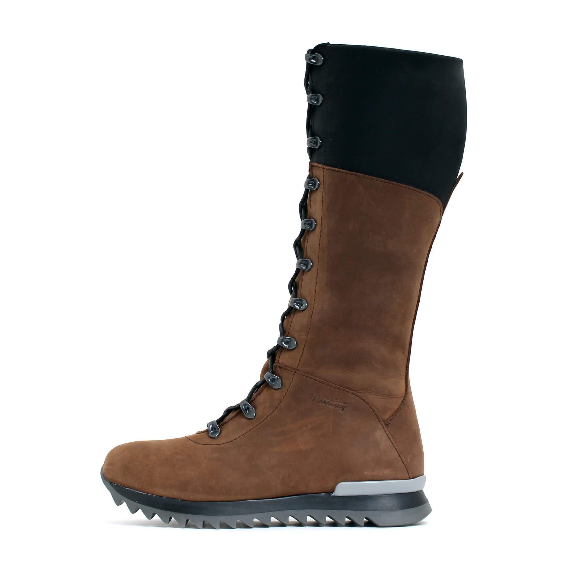 Peak winter boot for women - Brown-Black