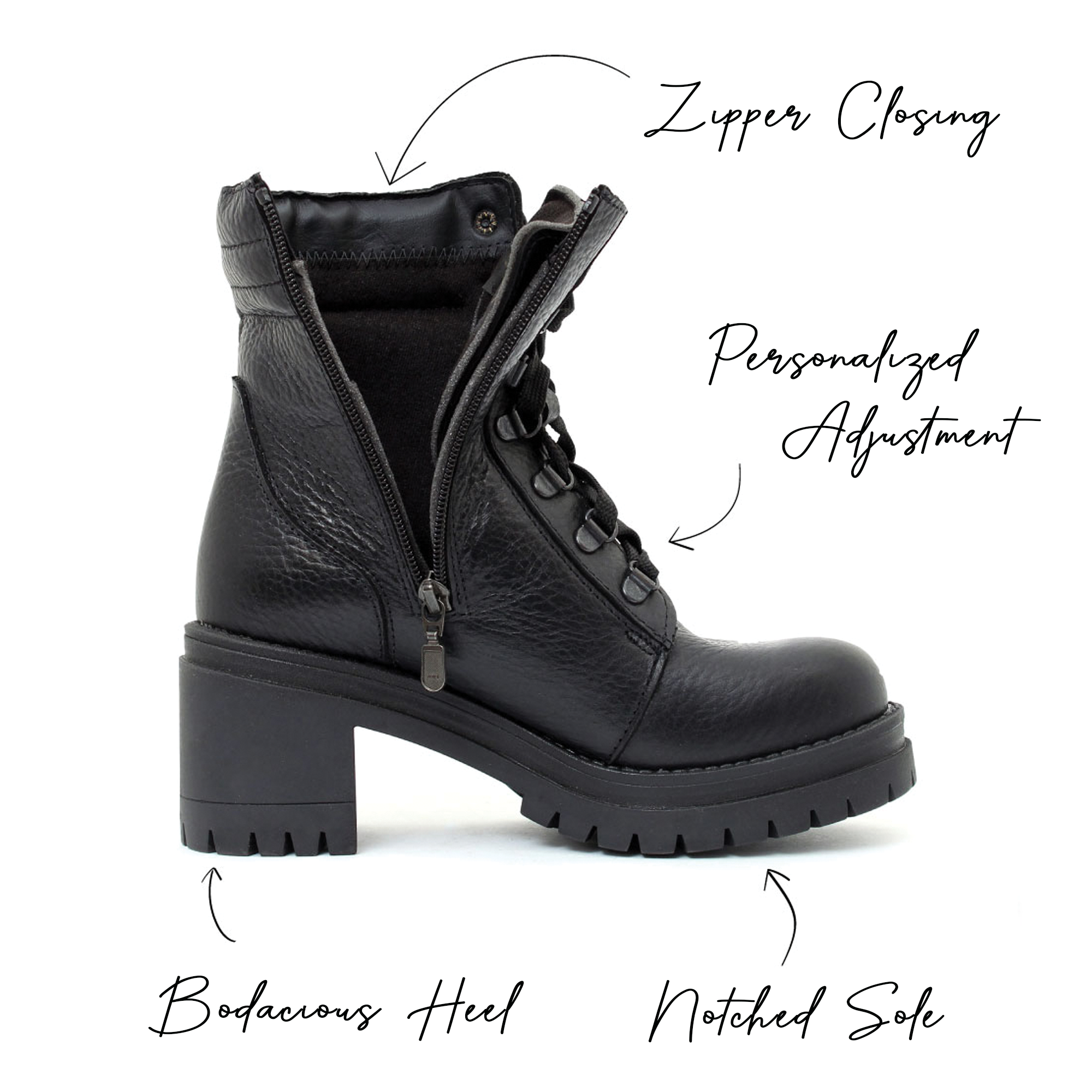 Phoebe 3-season boot for women - Black patent